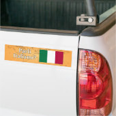 君は話イタリアンかイタリアン。フラグwf バンパーステッカー (トラック上)
