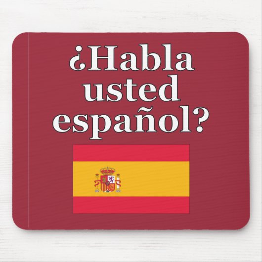 君は話スペインのかスペインの。フラグ マウスパッド (正面)