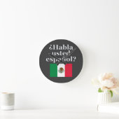 君は話スペインのかスペインの。フラグ ラウンド壁時計 (ホーム)