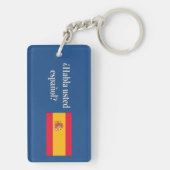 君は話スペインのかスペインの。フラグwf キーホルダー (裏面)
