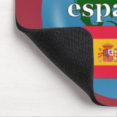 君は話スペインのかスペインの。国旗とグローブ マウスパッド (コーナー)