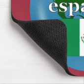君は話スペインのかスペインの。国旗とグローブ マウスパッド (コーナー)