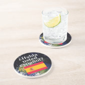 君は話スペインのかスペインの。国旗と地球 コースター (側面)