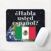 君は話スペインのかスペインの。国旗と地球 マウスパッド (マウス)