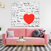 君は語学が好違うきだ キャンバスプリント (インサイチュ (リビング))