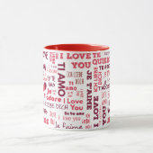 君は語学が好違うきだ |休日 マグカップ (中央)