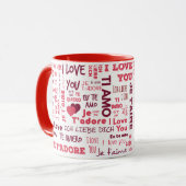 君は語学が好違うきだ |休日 マグカップ (正面左)