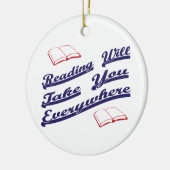 君は読どこへでも連れて行く セラミックオーナメント (左)