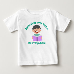 君は読どこへでも連れて行く ベビーTシャツ