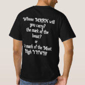 君は誰の印を付け運る。T-シャツ Tシャツ (裏面)