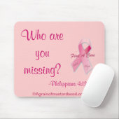 君は誰恋しく思だ？乳がん マウスパッド (マウス)