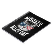 君は路地の猫の冗談の癖があるおもしろい ノートブック (左側)