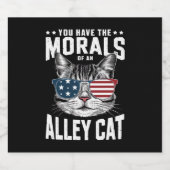 君は路地の猫の冗談の癖があるおもしろい ビールラベル (シングルラベル)