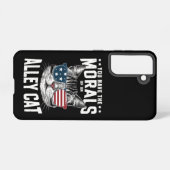 君は路地の猫の冗談の癖があるおもしろい SAMSUNG GALAXYケース (裏面横)