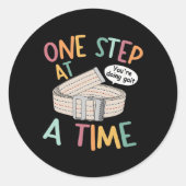 君は身体の歩調を覚えてセラピストしている ラウンドシール (正面)