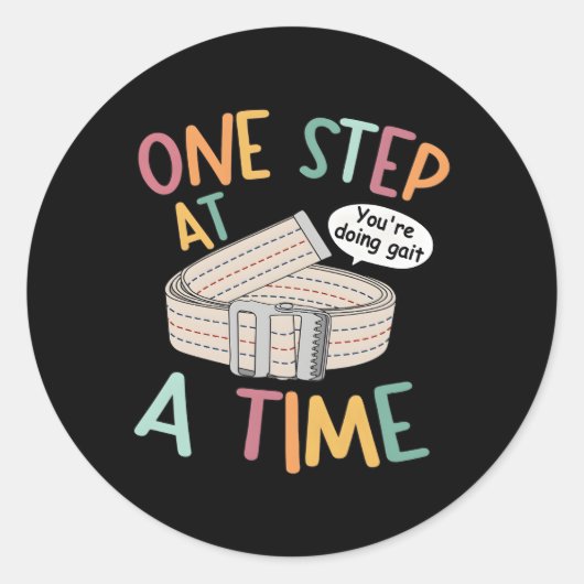 君は身体の歩調を覚えてセラピストしている ラウンドシール (正面)