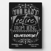 君は退職はできない素晴らし フォトプラーク (正面)