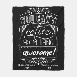 君は退職はできない素晴らし フリースブランケット