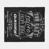 君は退職はできない素晴らし フリースブランケット (正面(横))