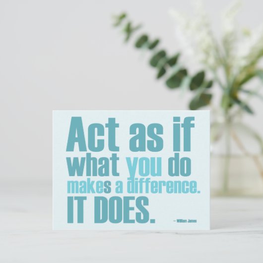 君は違いのはがきを作やる気を起こさせるる ポストカード (スタンド正面)