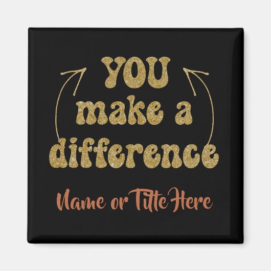 君は違いをパーソナライズされた生む マグネット (正面)