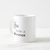 君は違いを生む コーヒーマグカップ (正面左)