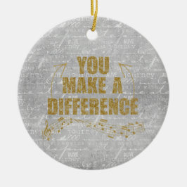 君は違いを生む セラミックオーナメント