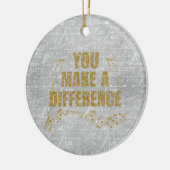 君は違いを生む セラミックオーナメント (左)