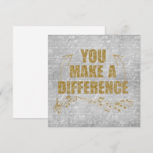 君は違いを生む ノートカード (正面/裏面)