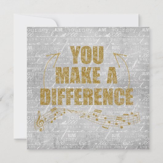 君は違いを生む ノートカード (正面)