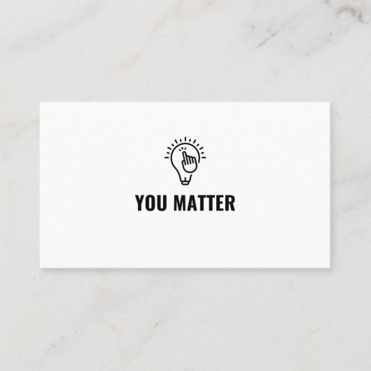 君は重要だ 名刺 (正面)