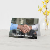 君は釘を打った、バッグ カード (黄色い花)