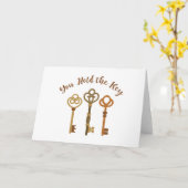 君は鍵 カード (黄色い花)