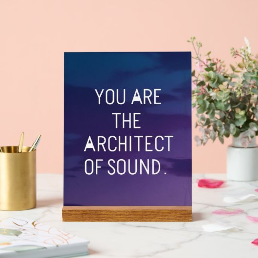 君は音を立てる人だ アクリルサイン (ウェディング)