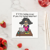 君は頭が切れる僕の方が優しい スタンダードカクテルナプキン (インサイチュ)