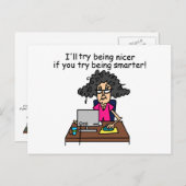 君は頭が切れる僕の方が優しい ポストカード (正面/裏面)