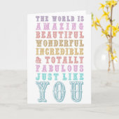 君は驚いている カード (黄色い花)