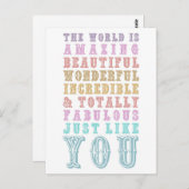 君は驚いている ポストカード (正面/裏面)