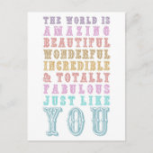 君は驚いている ポストカード (正面)