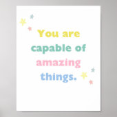 君は驚くべき事のポスターが出来る子供へ ポスター (正面)