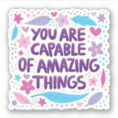 君は驚くべき能力がある シール (正面)