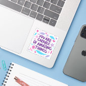 君は驚くべき能力がある シール (ノートパソコンとiPhone)