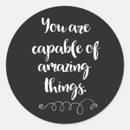 君は驚くべき能力がある ラウンドシール