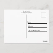 君は驚くべき赤いハート ポストカード (裏面)