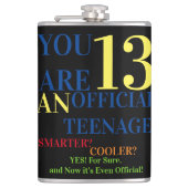 君は13歳の10代の若者で誕生日少年だ フラスク (正面)