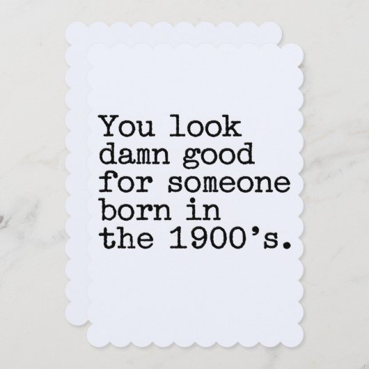 君は1900年代の人生まれに似合っていおもしろいる シーズンカード (正面/裏面)