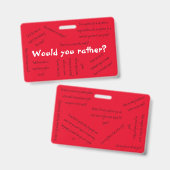 君は？ バッジ (正面＆裏面)