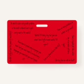 君は？ バッジ (裏面)