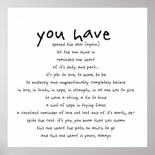 君は… ポスター (正面)