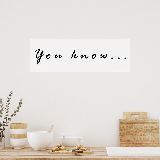 君は… ポスター (キッチン)